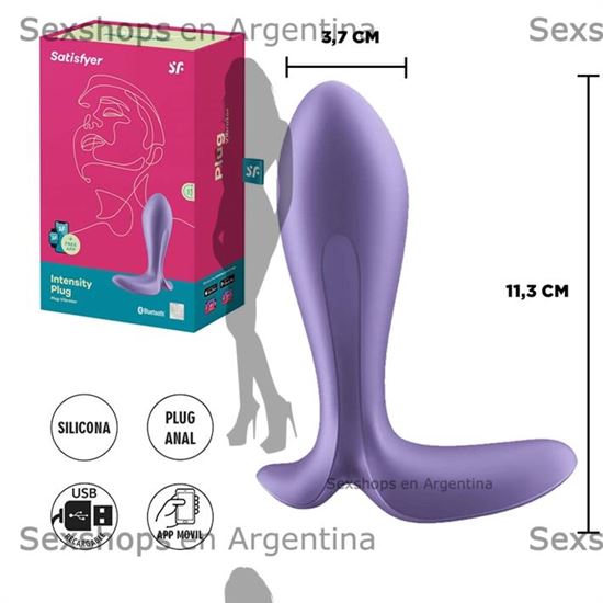 Intensity Plug dilatador anal con control via Bluetooth